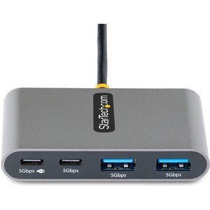 StarTech.com Hub Concentrador USB-C de 4 Puertos con Entrega de Alimentación de 100W de Paso - USB