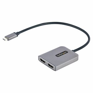 StarTech.com Adaptador USB-C a HDMI Doble - Hub MST USB Tipo C - Divisor Splitter HDMI 4K 60Hz -