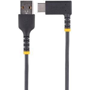 StarTech.com Cable 1m USB A a USB C Acodado en Ángulo Recto - Cable USB-C de Carga Rápida de Alta