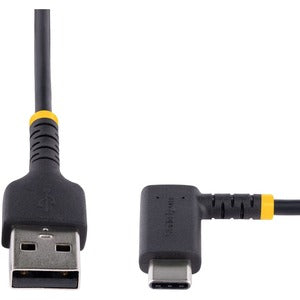 StarTech.com Cable 1m USB A a USB C Acodado en Ángulo Recto - Cable USB-C de Carga Rápida de Alta