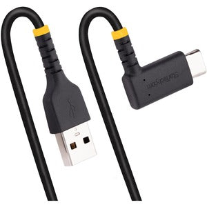 StarTech.com Cable 1m USB A a USB C Acodado en Ángulo Recto - Cable USB-C de Carga Rápida de Alta