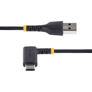 StarTech.com Cable 2m USB A a USB C Acodado en Ángulo Recto - Cable USB-C de Carga Rápida de Alta