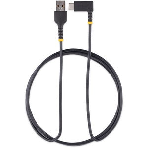 StarTech.com Cable 2m USB A a USB C Acodado en Ángulo Recto - Cable USB-C de Carga Rápida de Alta