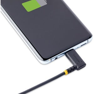 StarTech.com Cable 30cm USB A a USB C Acodado en Ángulo Recto - Cable USB-C de Carga Rápida de Alta