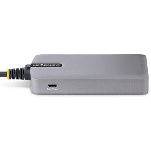 StarTech.com Hub USB 3.0 - 3x USB 3.0, x1 RJ-45, 5000 Mbit/s, Gris