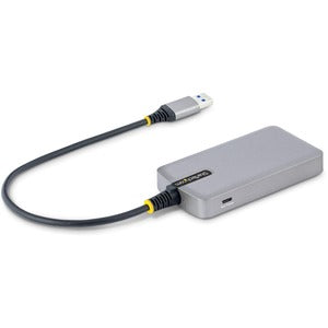 StarTech.com Hub USB 3.0 - 3x USB 3.0, x1 RJ-45, 5000 Mbit/s, Gris