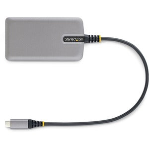 StarTech.com Hub USB C - 3x USB 3.0, x1 RJ-45, 5000 Mbit/s, Gris