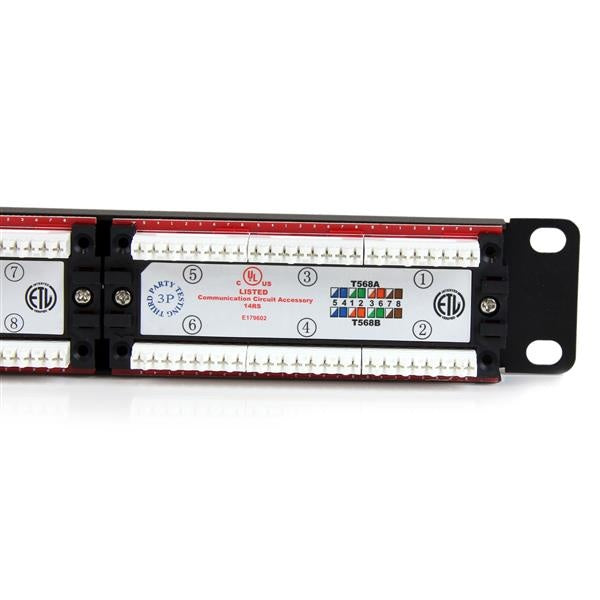 PANEL PACHEO STARTECH 1U CAT 110 24 PUERTOS