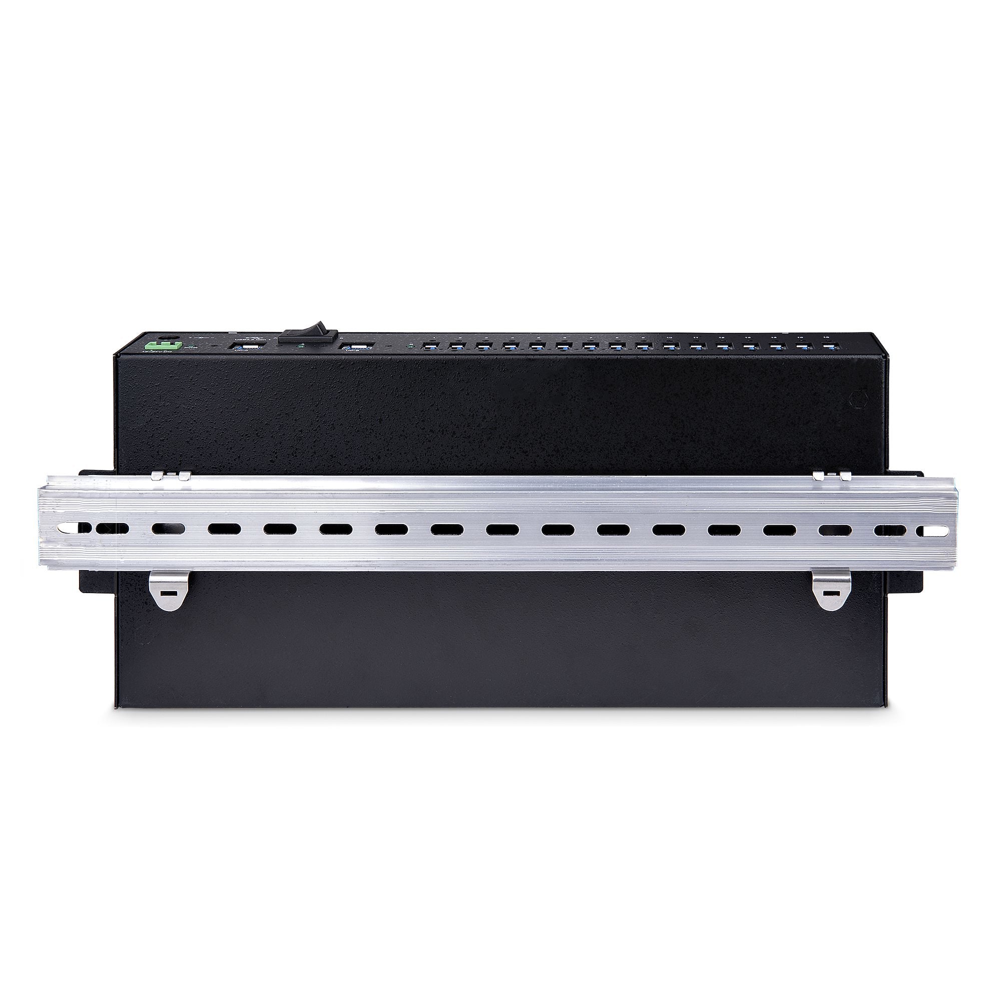 StarTech.com Hub Industrial, 5000 Mbit/s, USB 3.0 de 16 Puertos, Negro