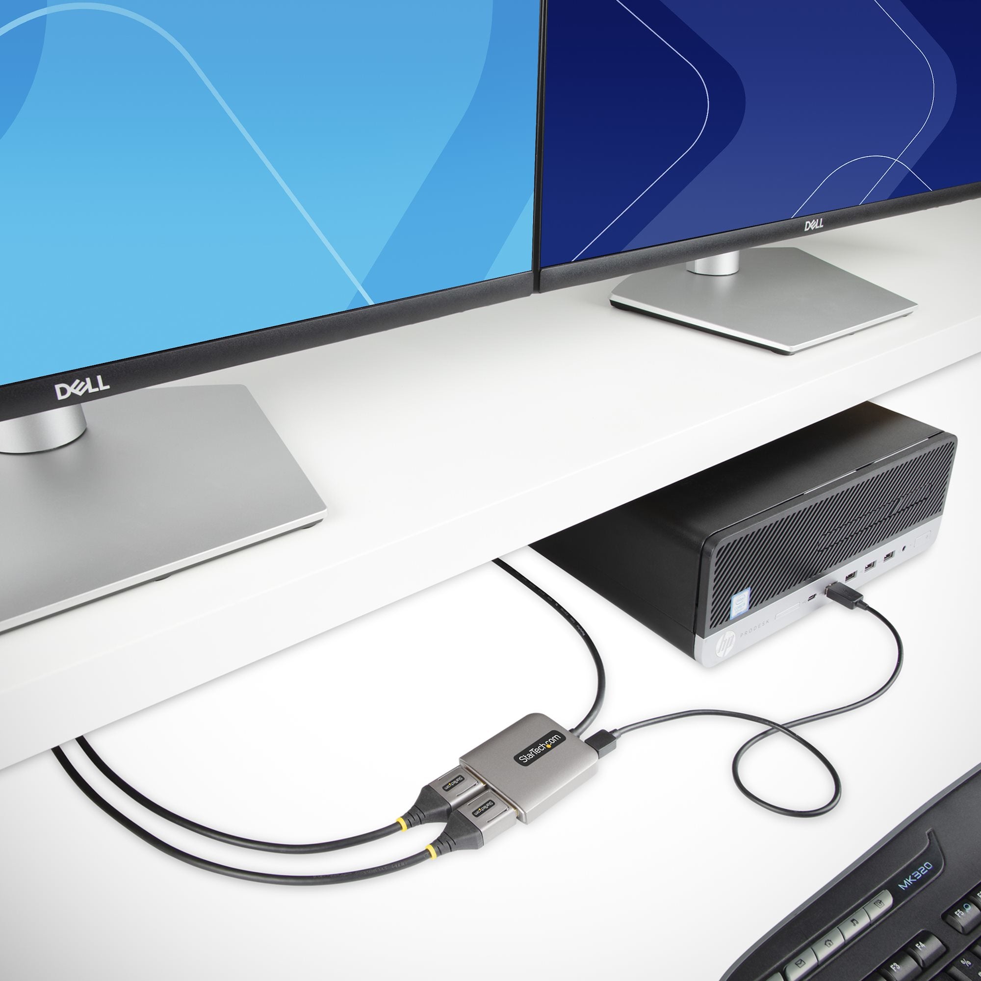 StarTech.com Divisor Multiplicador DisplayPort - 2x DisplayPort, Gris