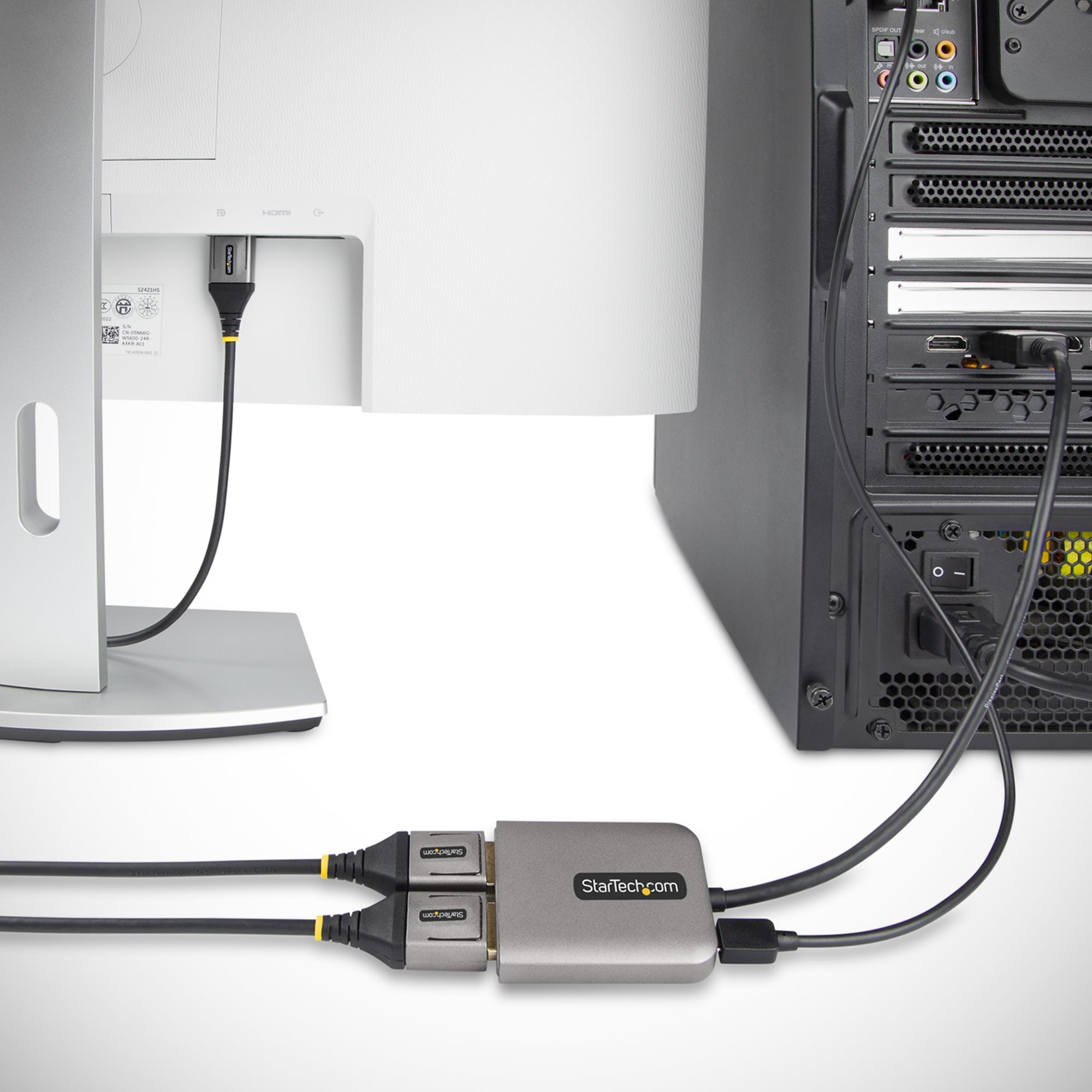 StarTech.com Divisor Multiplicador DisplayPort - 2x DisplayPort, Gris