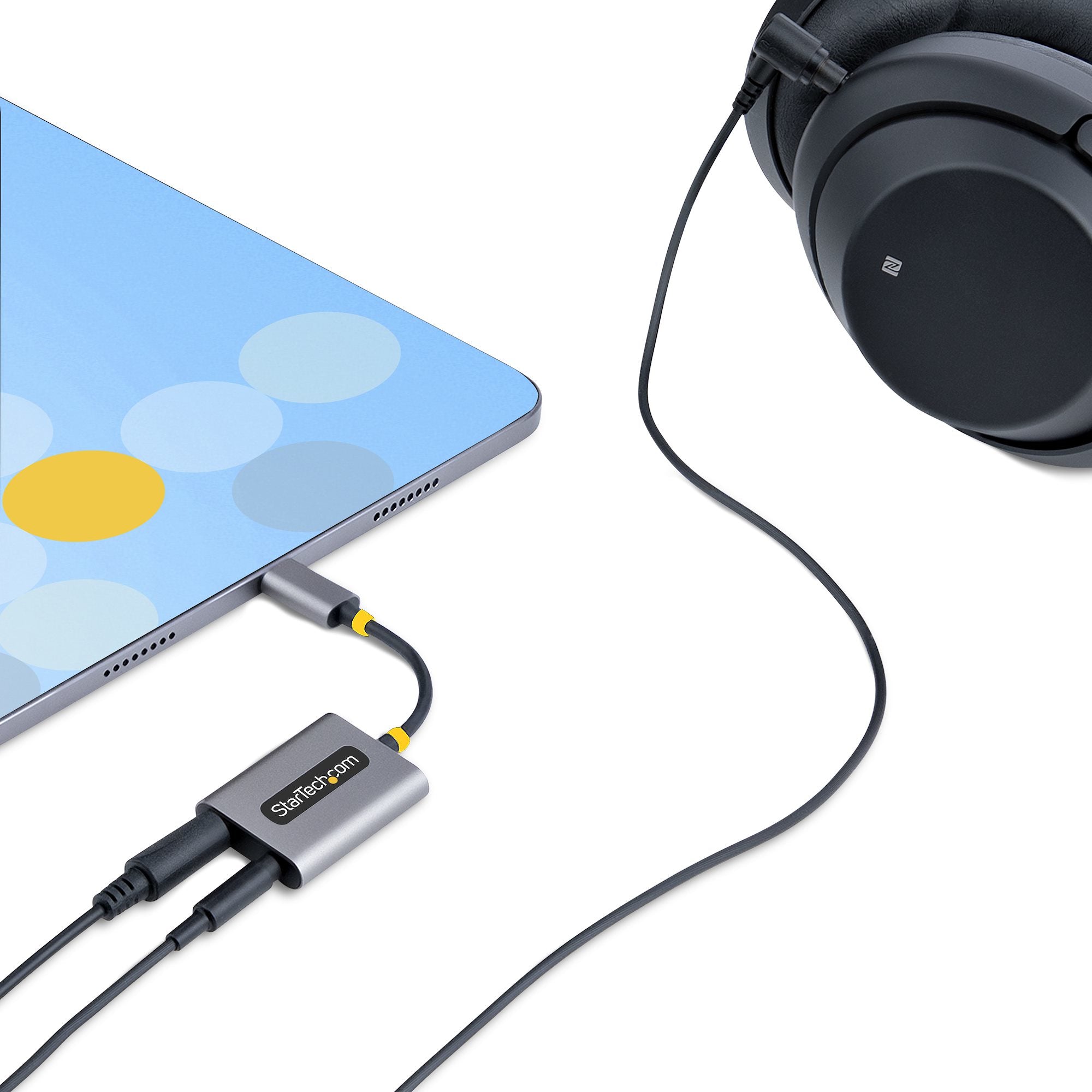 StarTech.com Splitter Divisor USB-C Macho - 2x 3.5mm Hembra, Gris