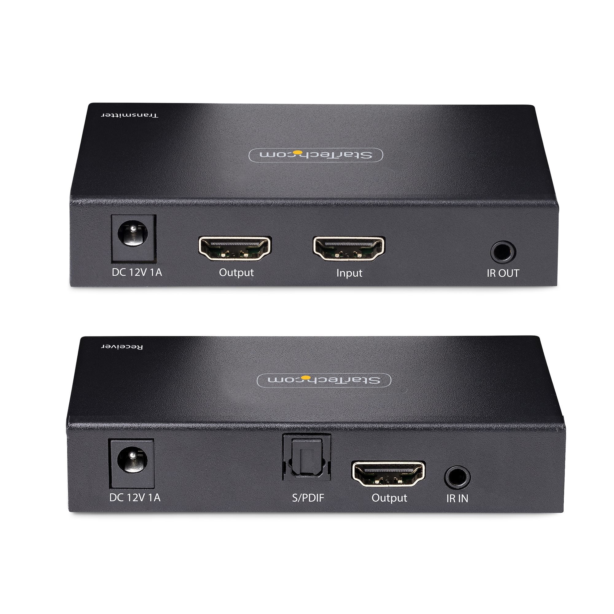 StarTech.com Transmisor y Receptor Alámbrico por Cable Cat5/Cat5e/Cat6, Entrada 1 x RJ-45 1 x HDMI, Salida 1 x RJ-45 2 x HDMI, hasta 70 Metros