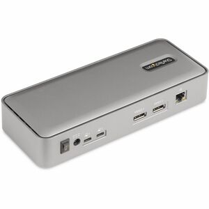StarTech.com Docking Station 129N-USBC-KVM-DOCK USB-C, 2x USB 3.0, 3x USB-C, 2x USB 2.0, 2x DisplayPort, 1x RJ-45, Gris