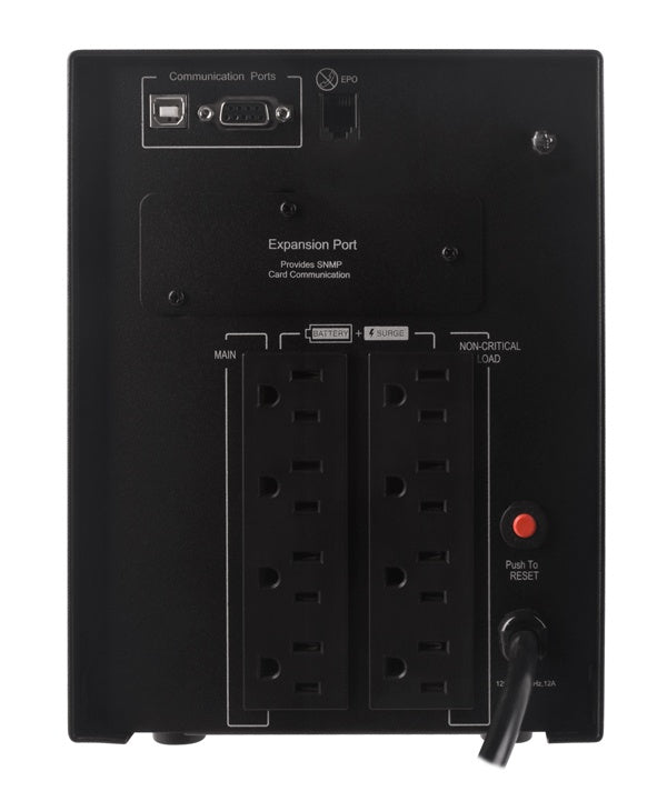 No Break CyberPower PR1500LCD Línea Interactiva, 1.500W, 1.500VA, Entrada 75V - 154V, Salida 120V, 8 Salidas