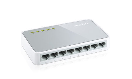 Switch TP-Link Fast Ethernet TL-SF1008D, 8 Puertos 10/100Mbps, 1.6Gbit/s, 1000 Entradas – No Administrable