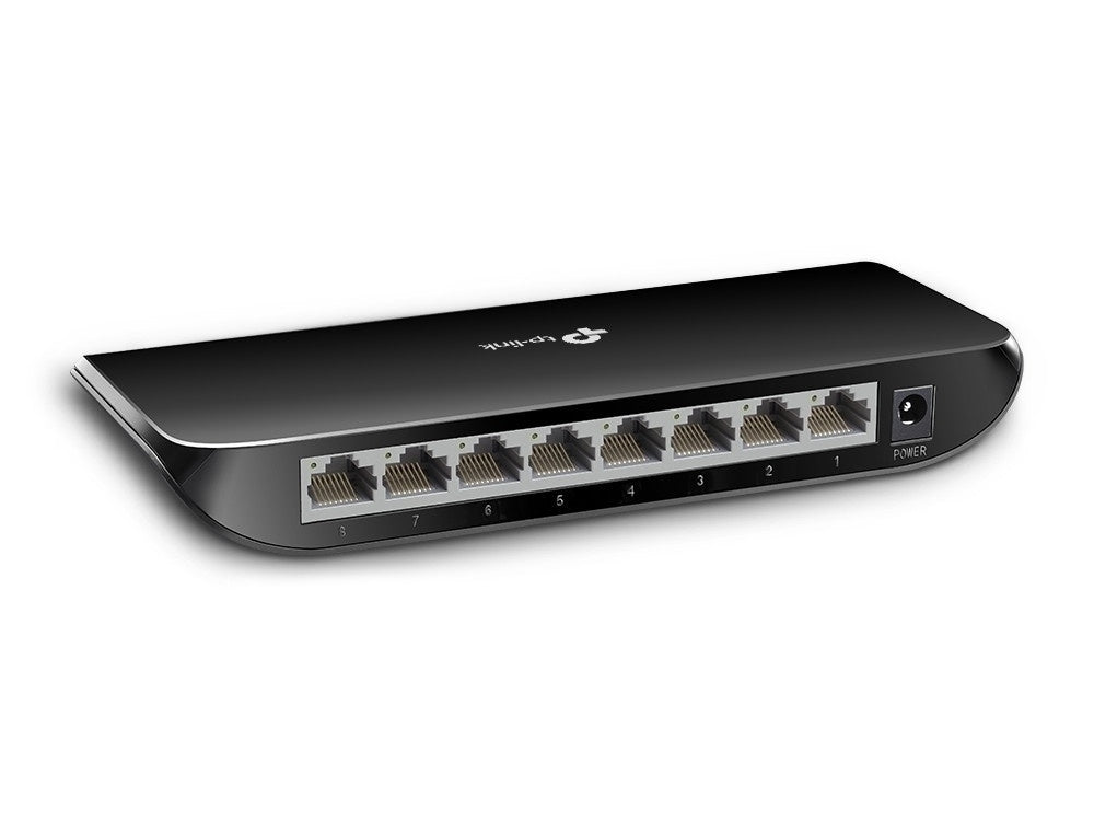 Switch TP-Link Gigabit Ethernet TL-SG1008D, 8 Puertos 10/100/1000Mbps, 16 Gbit/s, 4000 Entradas – No Administrable
