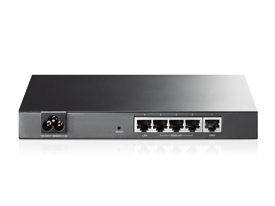 Router Balanceador TP-Link Fast Ethernet con Firewall TL-R470T+, Alámbrico, 5x RJ-45