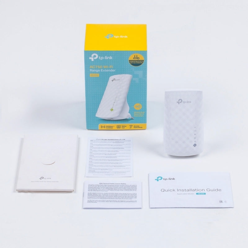 TP-Link Extensor de Señal WiFi de Banda Dual AC750, Inalámbrico, 750 Mbit/s, 3 Antenas Internas