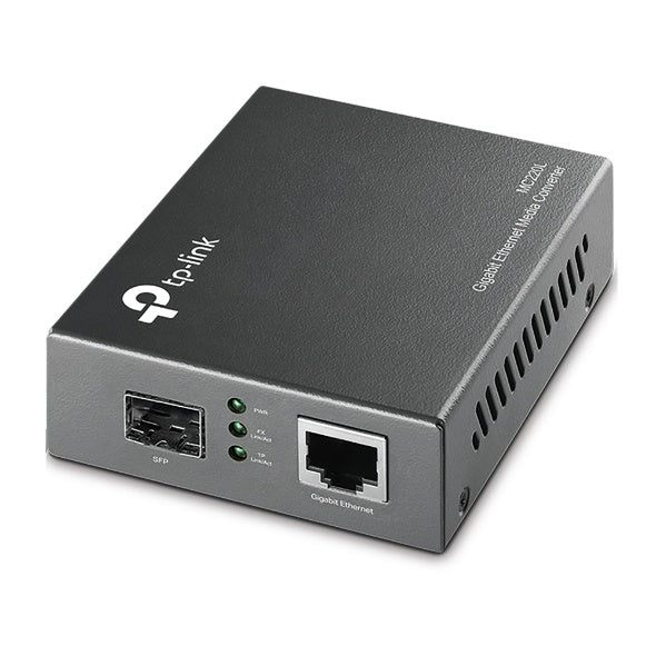 TP-Link Convertidor de Medios MC220L, 10.000 Metros, 1 Puerto Fibra Multi/Monomodo, 1x RJ-45