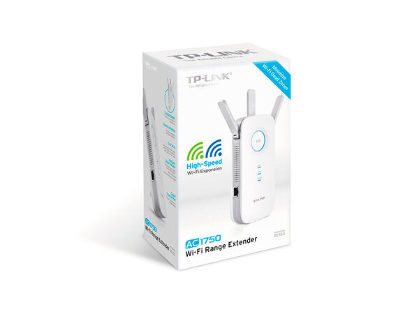 TP-Link Extensor de Cobertura WiFi AC1750 RE450, Inalámbrico, 450 Mbit/s en 2.4GHz, 1300 Mbit/s en 5GHz