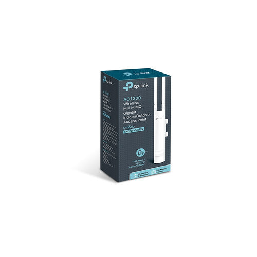 TP-Link access point para exterior, Gigabit, doble bandaPunto de Acceso AC1200 Wireless MU-MIMO de