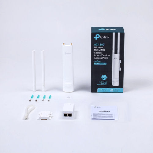TP-Link access point para exterior, Gigabit, doble bandaPunto de Acceso AC1200 Wireless MU-MIMO de