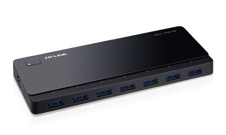 TP-Link Hub USB A 3.0 de 7 Puertos, 5000 Mbit/s, Negro