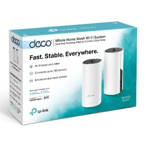 Router TP-Link con Sistema de Red Wi-Fi en Malla AC1200 Deco M4, 867 Mbit/s, 2x RJ-45, 2.4/5GHz - 1 Pieza