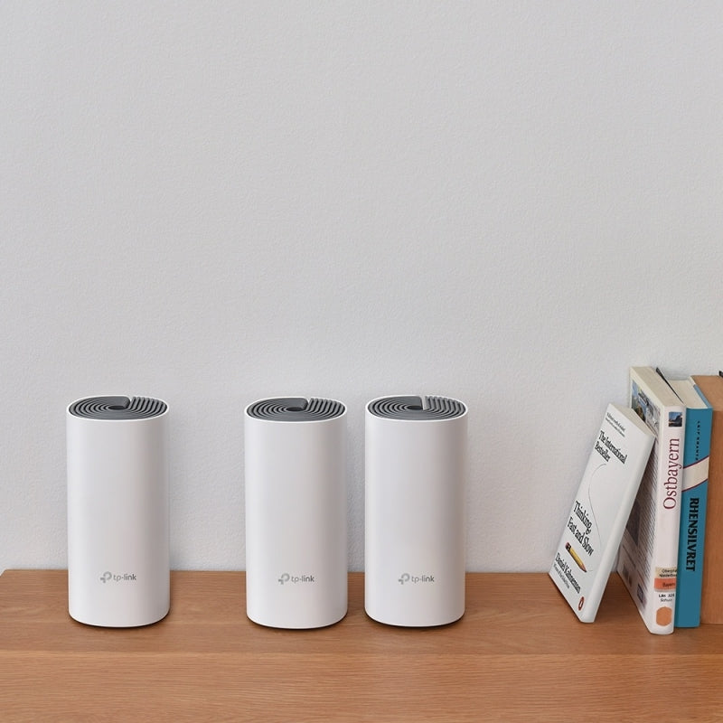 Router TP-Link con Sistema de Red Wi-Fi en Malla AC1200 Deco E4, 867Mbit/s, 2.4/5GHz, 2 Antenas Internas - 3 Piezas