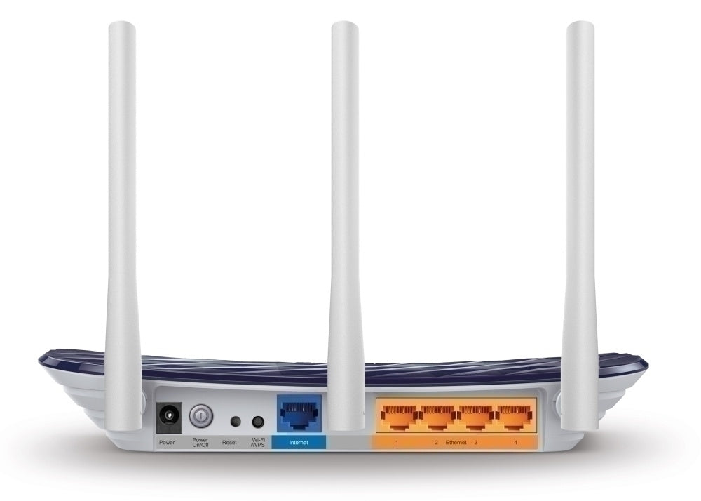 Router TP-Link Fast Ethernet de Banda Dual ARCHER C20 WISP, Inalámbrico, 433Mbit/s, 5x RJ-45, 2.4/5GHz, con 3 Antenas Externas