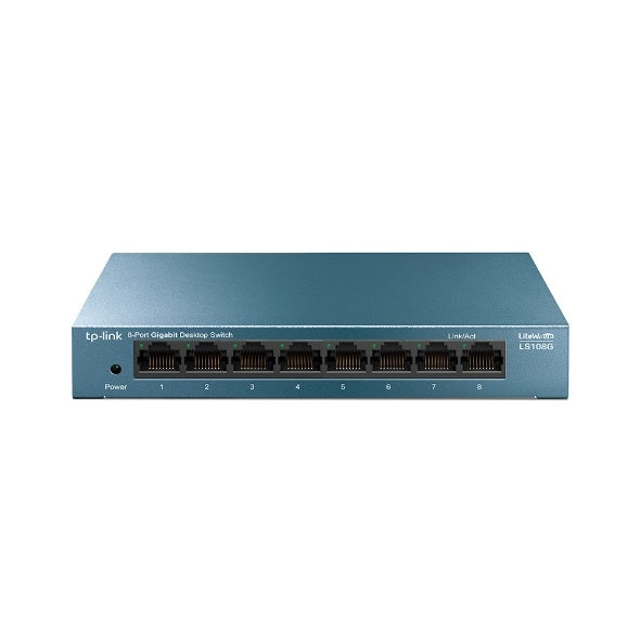 Switch TP-Link Gigabit Ethernet LS108G, 8 Puertos 10/100/1000Mbps, 11.9 Mpps, 4000 Entradas - No Administrable