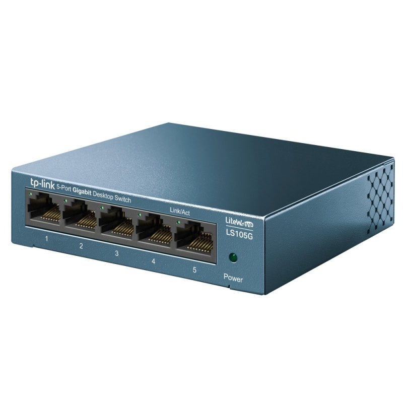 Switch TP-Link Gigabit Ethernet LS105G, 5 Puertos 10/100/1000Mbps, 7.4 Mpps, 2000 Entradas - No Administrable