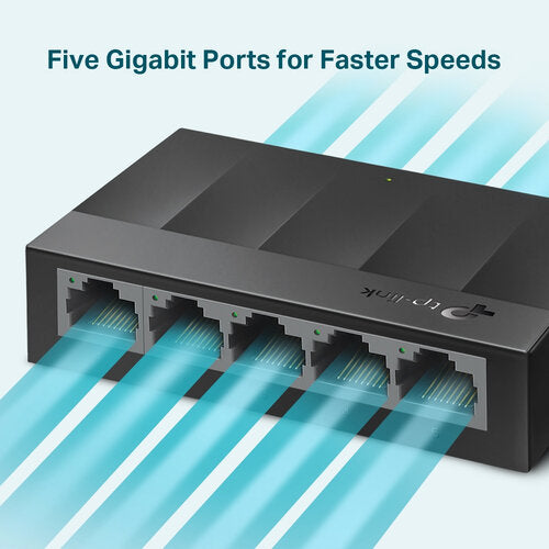 Switch TP-Link Gigabit Ethernet LS1005G, 5 Puertos 10/100/1000Mbps, 10 Gbit/s, 2000 Entradas - No Administrable