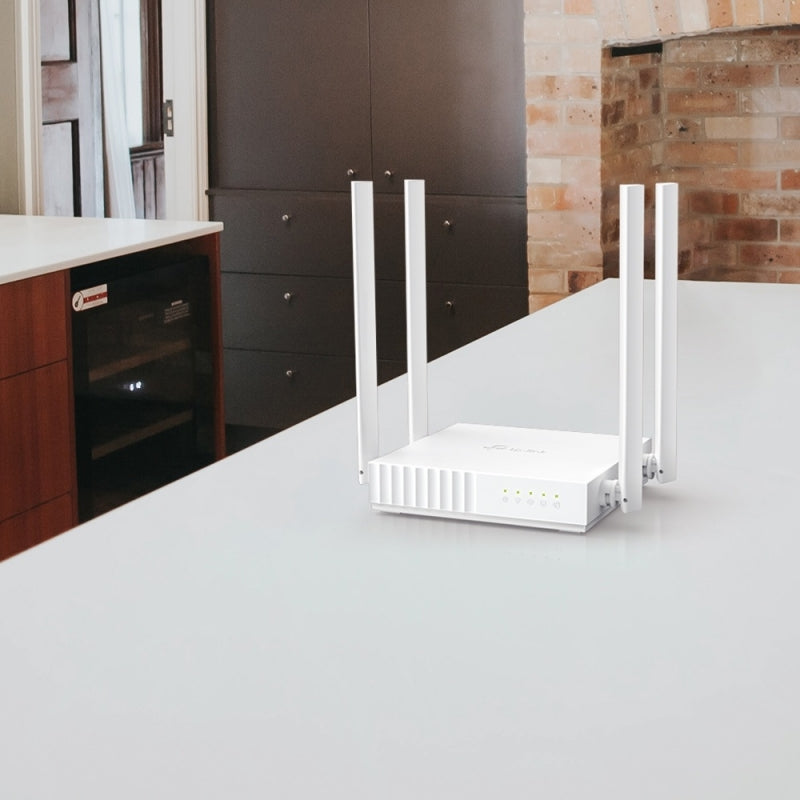 Router TP-Link Fast Ethernet de Banda Dual Firewall ARCHER C24, Inalámbrico, 433Mbit/s, 5x RJ-45, 2.4/5GHz, 4 Antenas Externas