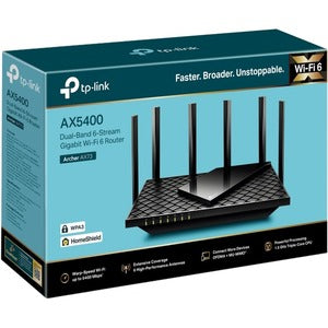Router TP-Link Gigabit Ethernet de Banda Dual MU-MIMO AX5400 Archer AX73 con OneMesh Wi-Fi 6, Inalámbrico, 5400Mbit/s, 5x RJ-45, 2.4/5GHz, 6 Antenas Externas
