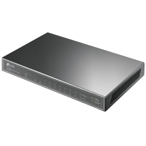 Switch TP-Link Gigabit Ethernet TL-SG1210P, 9 Puertos 10/100/1000Mbps (8x PoE+) + 1 Puerto SFP, 20 Gbit/s, 4000 Entradas - No Administrable