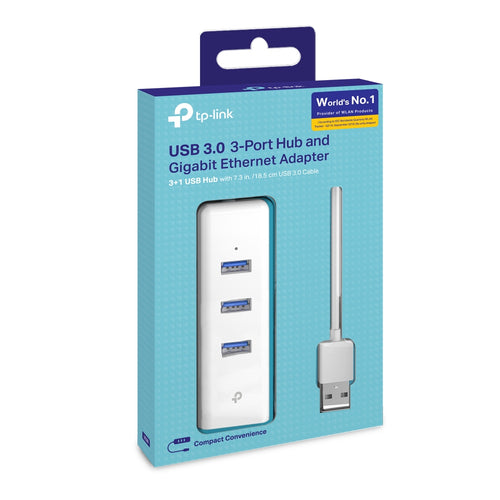 TP-Link Hub USB-A 3.0 - RJ-45, USB-A 3.0, 5 Gbit/s