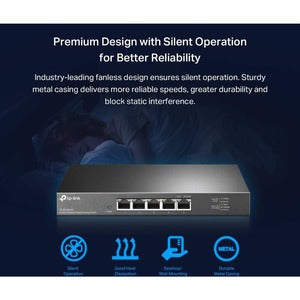 TP-Link switch no administrable de 5 puertos multi gigabit a 2.5G