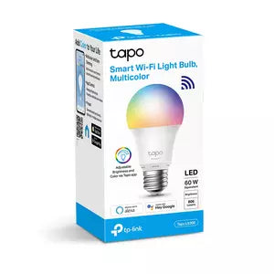 TPL-Link Foco Regulable Inteligente Tapo L530E, WiFi, Multicolor, Base E27, 8.7W, 806 Lúmenes, Blanco, 4 Piezas, Ahorro de 87% vs Foco Tradicional 60W