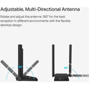 TP-Link Adaptador de Red USB Archer T4U Plus, Inalámbrico, WLAN, 1300Mbit/s, 2.4/5GHz