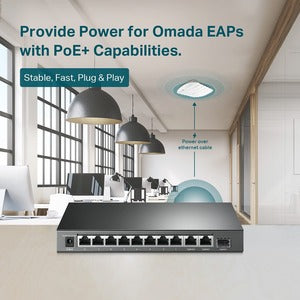 Switch TP-Link TL-SL1311MP, 8 Puertos Fast Ethernet 10/100 8 x 124W, 7.6 Gbit/s, 2000 Entradas, No Administrado