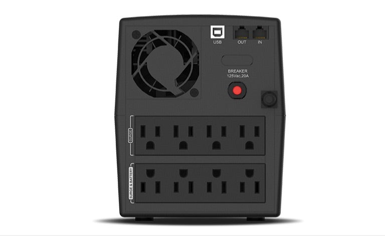 No Break Smartbitt SBNB1800 Línea Interactiva, 900W, 1.800VA, Entrada 82V - 148V, Salida 100V - 120V, 8 Salidas