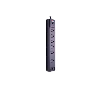 Smartbitt Supresor de Picos SBSS-B6-3U, 6 Salidas, 3 Puertos USB, 1.800 Joules