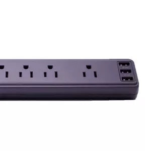 Smartbitt Supresor de Picos SBSS-B6-3U, 6 Salidas, 3 Puertos USB, 1.800 Joules