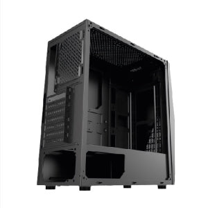 Gabinete Xzeal XZ120, Midi-Tower, ATX/Micro-ATX/Mini-ITX, USB 2.0/3.0, sin Fuente, 3 Ventiladores Instalados, Negro