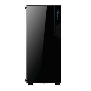 Gabinete Xzeal XZ130, Midi-Tower, ATX/Micro-ATX/Mini-ITX, USB 2.0/3.0, sin Fuente, 3 Ventiladores Instalados, Negro