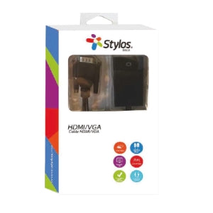 Stylos Adaptador HDMI Macho - VGA Hembra, 15cm