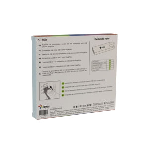 Memoria USB Stylos ST100, 16GB, USB 2.0, Plata, 10 Piezas