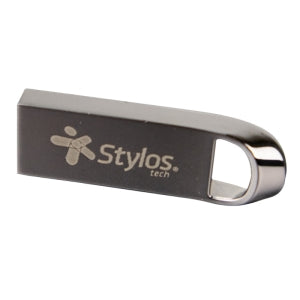 Memoria USB Stylos STMUS516B, 16GB, USB-A 2.0, Lectura 80MB/s, Escritura 50MB/s, Plata